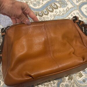 Brown Leather shoulder Bag